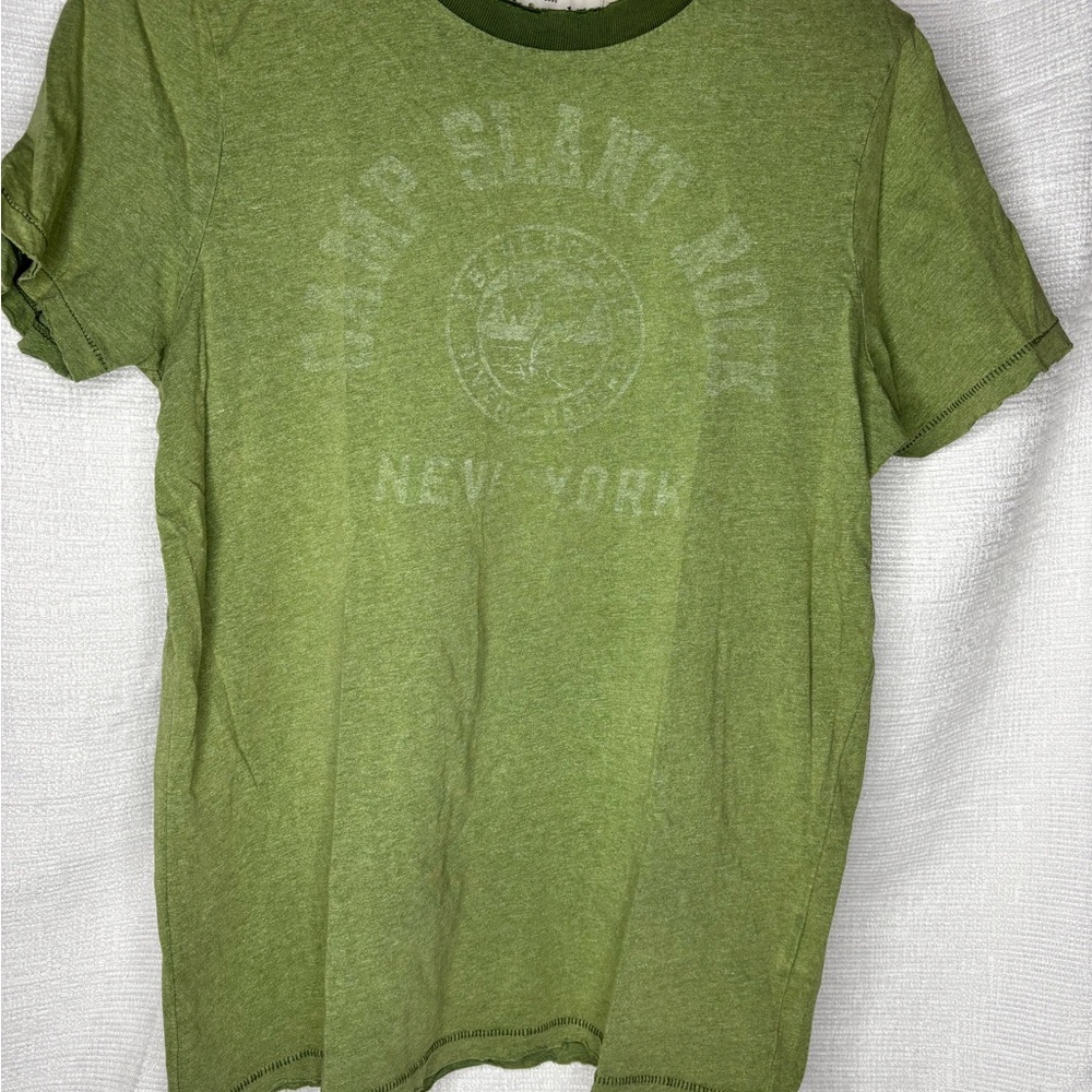 Vintage Abercrombie & Fitch Olive Green Muscle Short Sleeve Tee